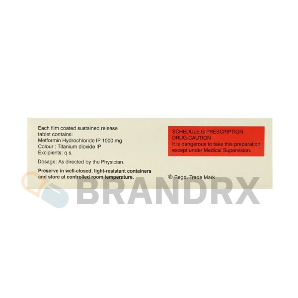 Glycomet SR 1000 mg USV Private Ltd.