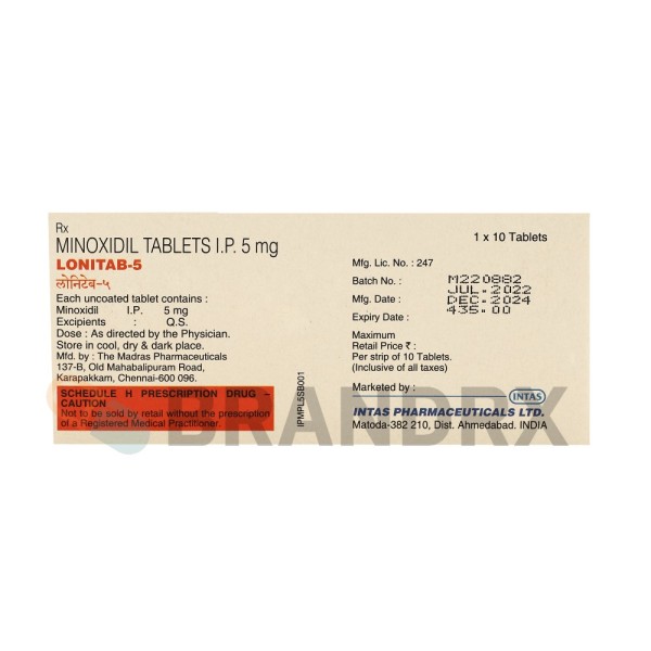 Lonitab 5 mg Intas Pharmaceuticals