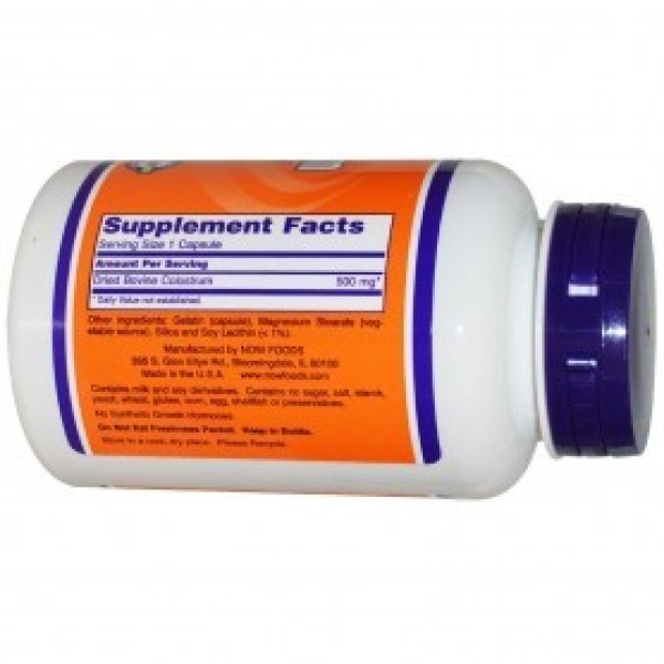 Now Colostrum 500mg 120 kapsul Now foods